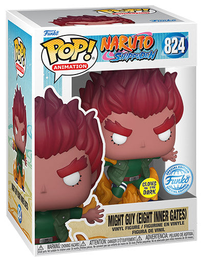 FUNKO POP Naruto Shippuden Might Guy (Eight Inner) GLOW 824