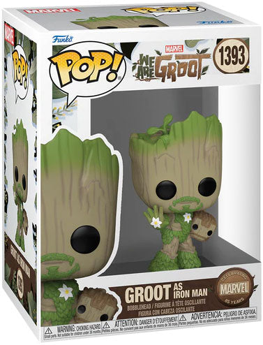FUNKO POP Marvel 85th We Are Groot as Iron Man 1393