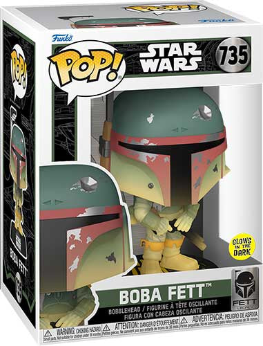 FUNKO POP Star Wars Fett Legacy Boba Fett GLOW 735