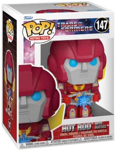 FUNKO POP Transformers 40th Hot Rod w/Matrix 147
