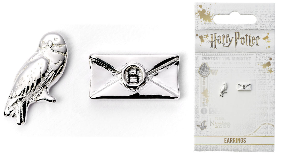 Orecchini Harry Potter Edvige & Lettera Hogwarts