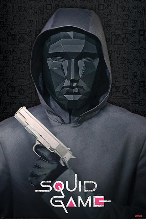 Poster Maxi Squid Game Maske Mann