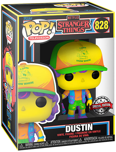FUNKO POP Stranger Things Dustin Blacklight 828