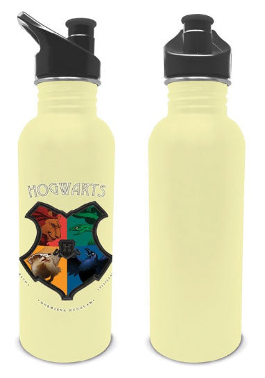 Harry Potter Hogwarts Houses Metallic Water Bottle