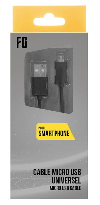 FREAKS USB-A auf Micro USB Ladekabel Schwarz 1m