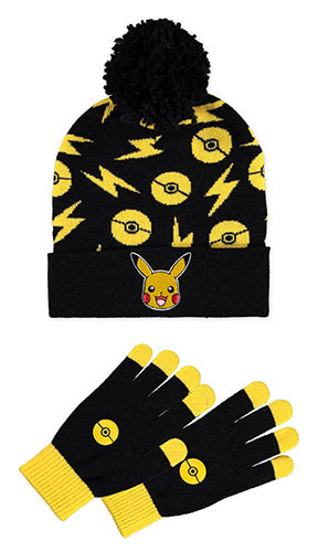 Berretto + Guanti Pokemon Pikachu Classic