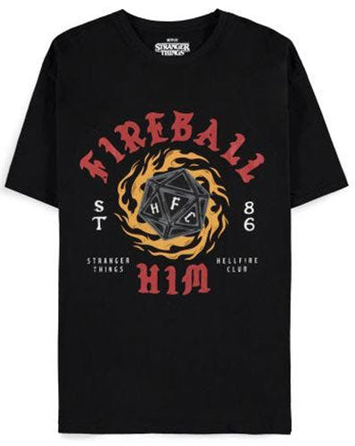 Stranger Things Hellfire Club Fireball Him XXL T-Shirt