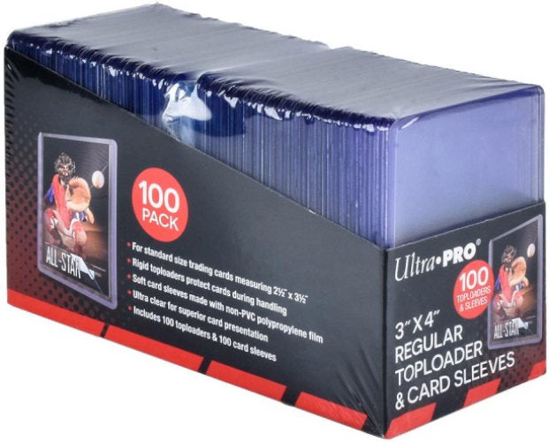 ULTRA PRO Set Toploader + Bustine Morbide 100pz