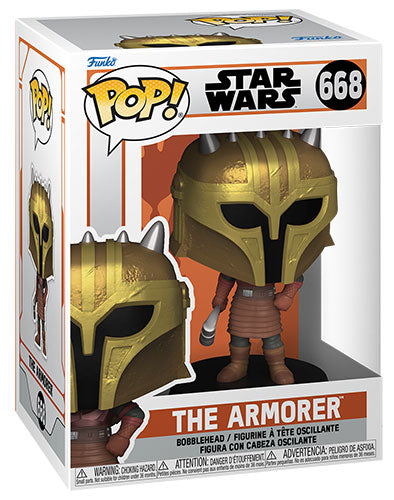 FUNKO POP Star Wars The Mandalorian The Armorer Bobble 668-0