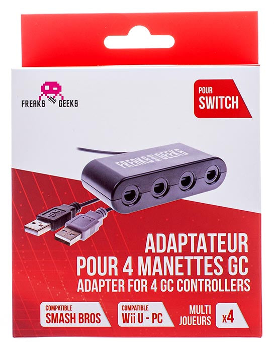 FREAKS SWITCH/WII U Adapter 4 Pads GC