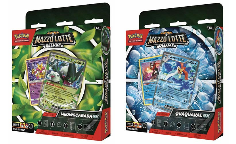 Pokemon ITA Deluxe Battle Deck Meowscarada Ex / Quaquaval Ex