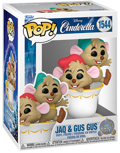 FUNKO POP Disney Cinderella 75th Jaq & Gus Gus in Cup 1544