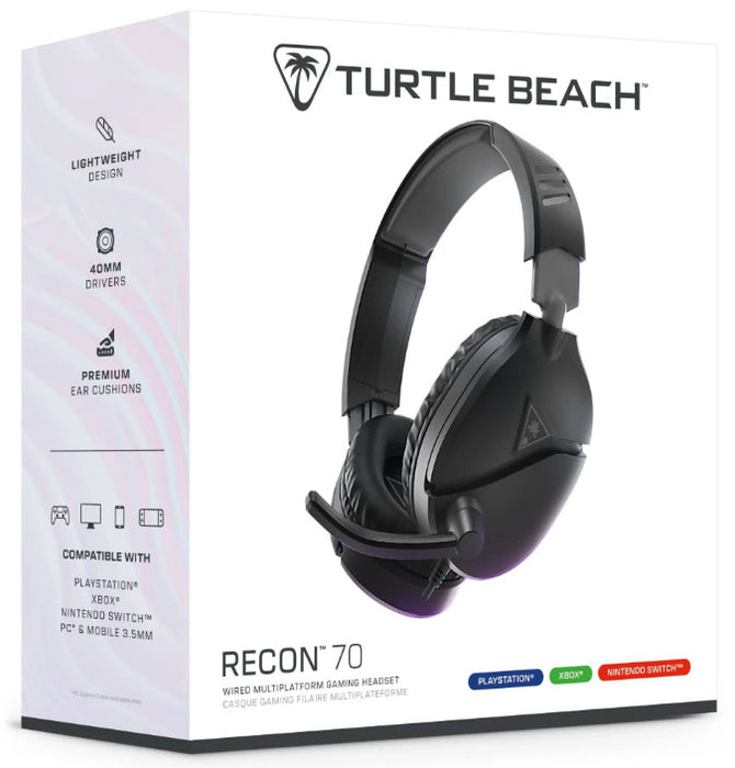 TURTLEBEACH Kabelgebundene Gaming-Kopfhörer Recon 70P Schwarz V2