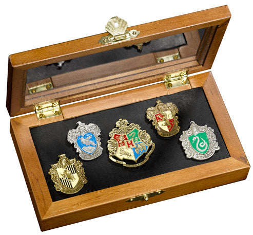 Sammlung 5 Harry Potter Häuser Pins + Hogwarts