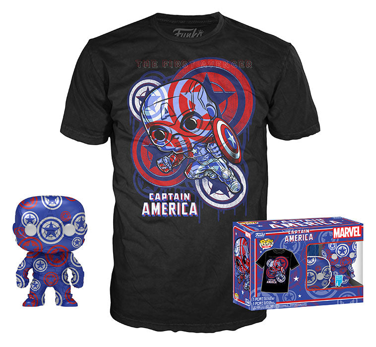 FUNKO TEE+POP Marvel Patriotic Age Captain America XL