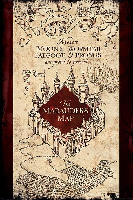 Maxi-Poster Harry Potter Die Karte des Rumtreibers