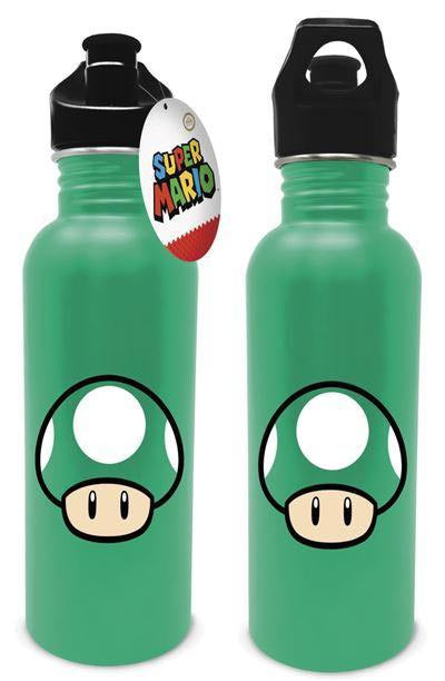 Borraccia Metallica Super Mario Fungo Verde