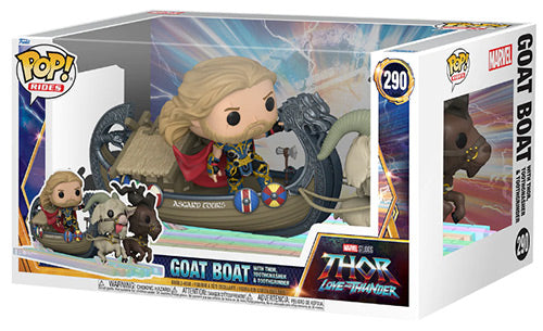 FUNKO POPS Rides Thor Love and Thunder Goat Boat w/Thor 290