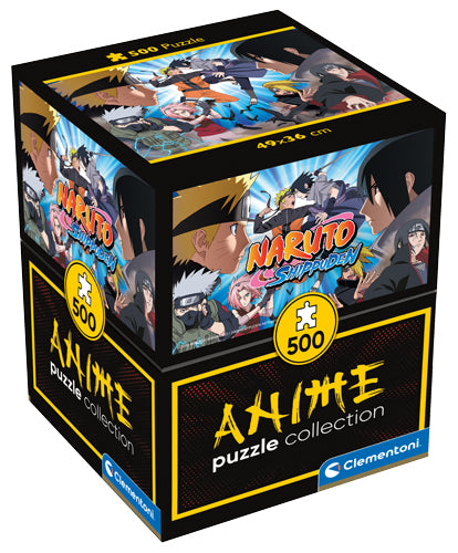 Puzzle 500pz Naruto Shippuden Naruto Vs. Sasuke Box Cube-0