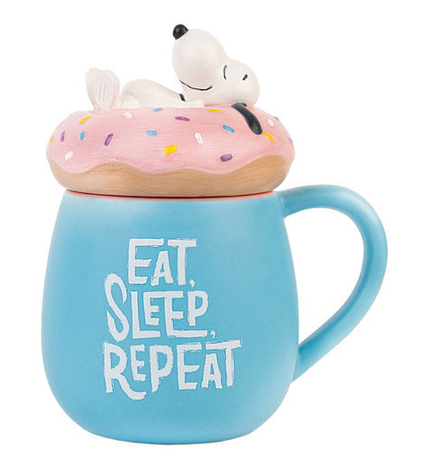 Tazza 3D Peanuts Snoopy Eat Sleep Repeat