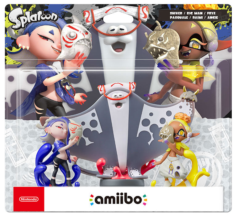 Amiibo Splatoon 3er-Pack 3 in 1 Shiver/Big Man/Frye