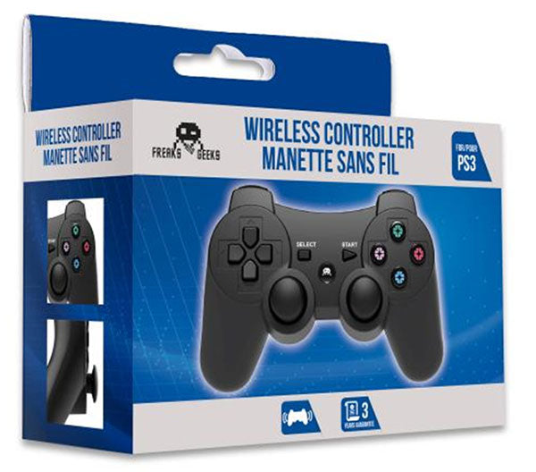 FREAKS PS3 Controller Wireless Nero V2 + Cavo di Ricarica 1m