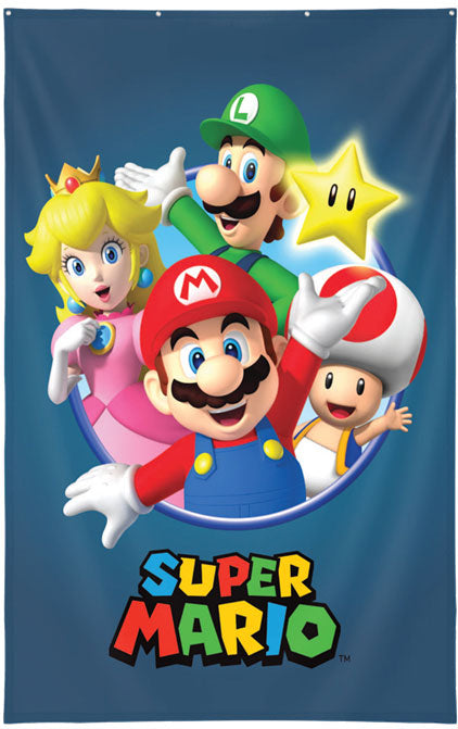 Wall Decor Super Mario Personaggi 125x85cm