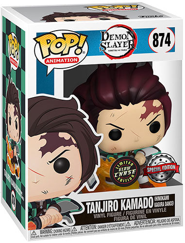 FUNKO POPS Demon Slayer Tanjiro Kamado w/Chase GLOW 874