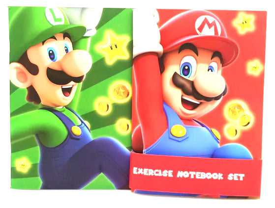Set mit 2 A5-Notizbüchern Super Mario Mario & Luigi