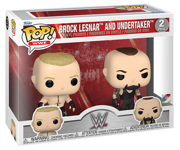 FUNKO POPS WWE Brock Lesnar and Undertaker 2 Pack