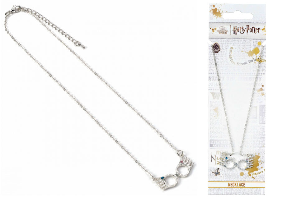 Collana Harry Potter Occhiali di Luna Lovegood Silver