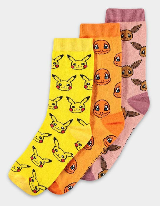 Calzini 3 Paia Pokemon Crew 43/46