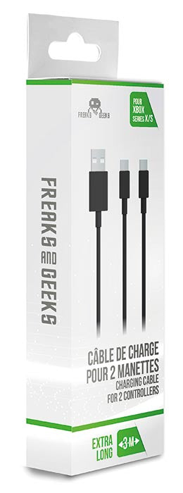 FREAKS XBX Dual-Ladekabel USB-A auf USB-C 3m