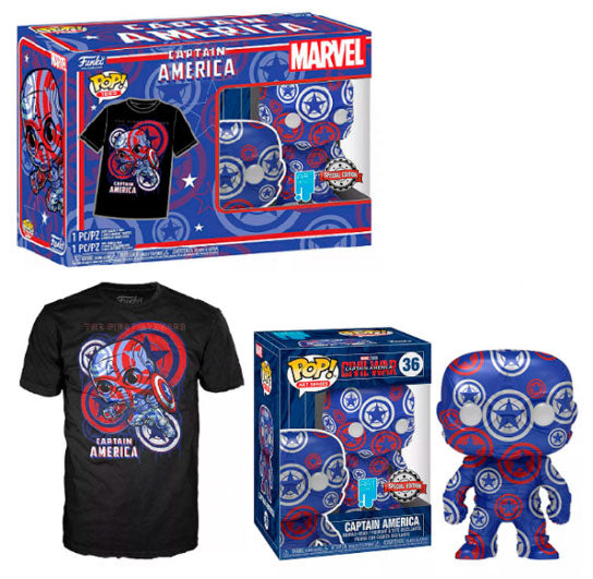 FUNKO TEE+POP Marvel Patriotic Age America Pack of 10pcs