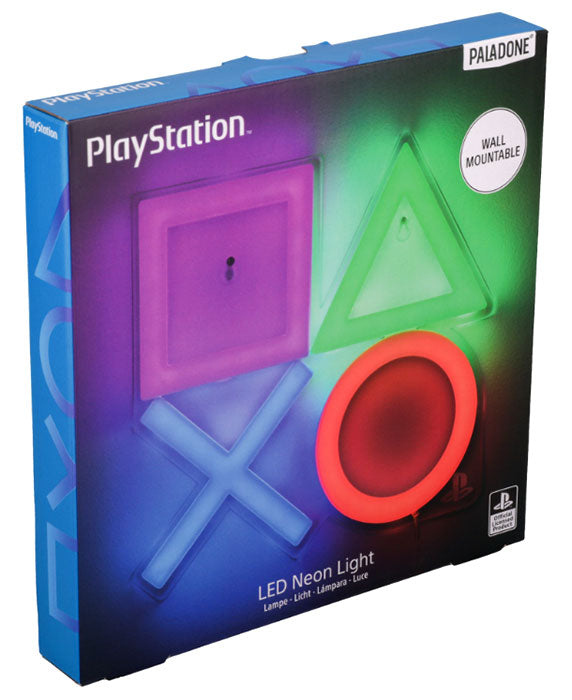 Paladone Lampada Neon da Muro PlayStation Simboli