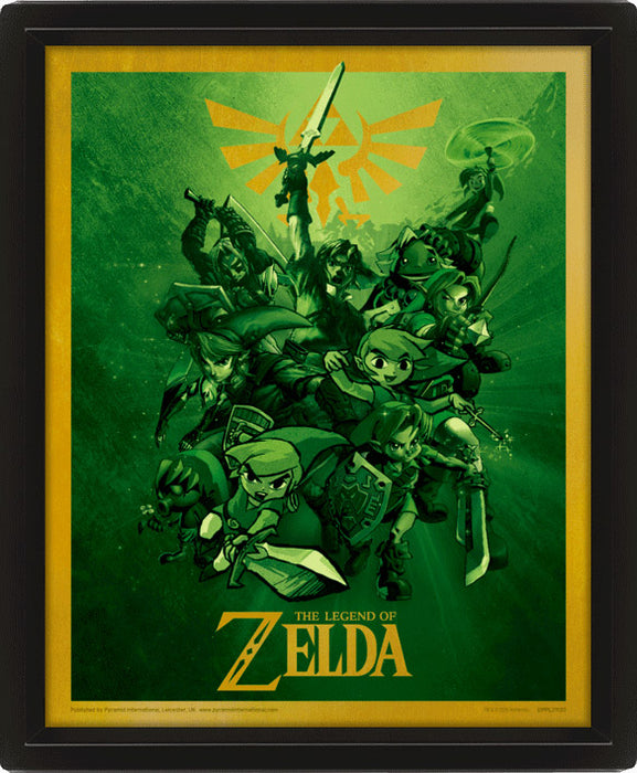 3D painting The Legend of Zelda Link