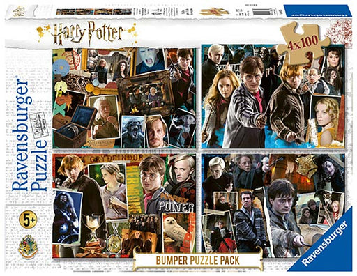Puzzle 4x100pz Bumper Pack Harry Potter-0
