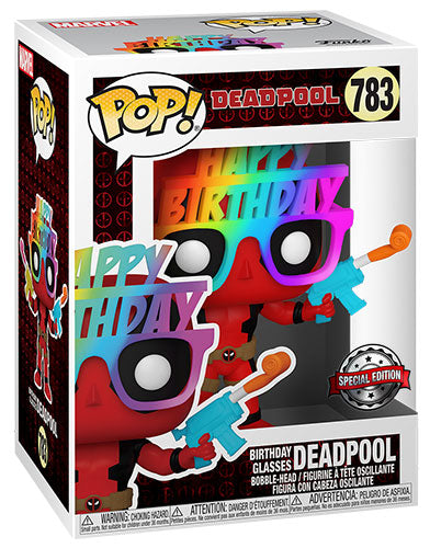 FUNKO POP Deadpool 30th Birthday Glasses Deadpool 783