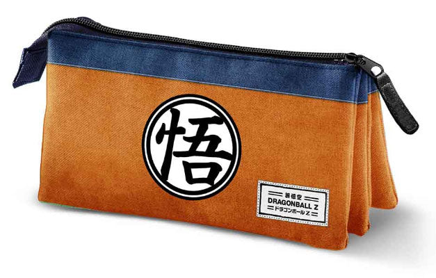 Dreifaches Federmäppchen mit Dragon Ball-Symbol