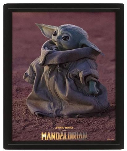 Quadro 3D Star Wars The Mandalorian (Grogu)