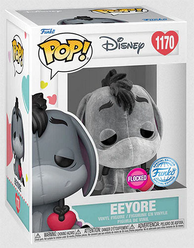 FUNKO POP Disney Eeyore w/Heart Flocked 1170