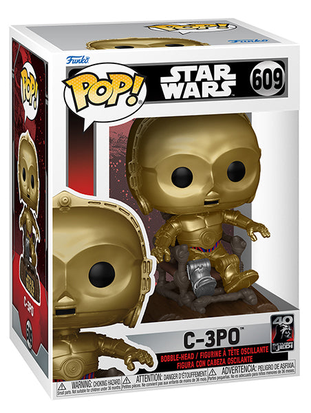 FUNKO POP Star Wars Jedi 40th C-3P0 Bobble 609