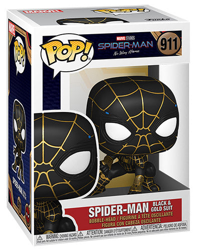 FUNKO POP Spider-Man No Way Home Black & Gold Suit 911