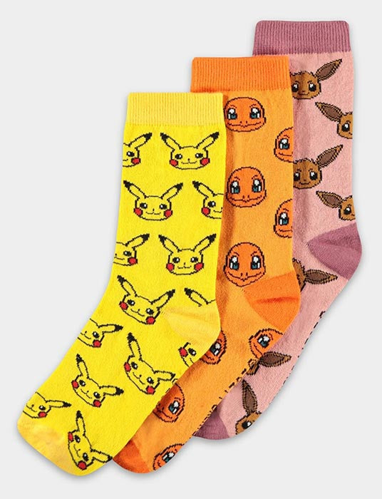 Calzini 3 Paia Pokemon Crew 39/42