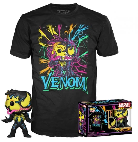 FUNKO TEE+POP Venom Eddie Brock Blacklight XL