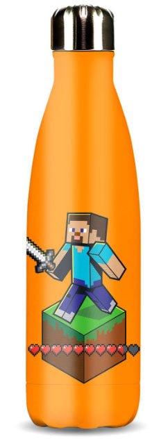 Paladone Borraccia Metallica Minecraft Steve 600ml