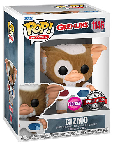 FUNKO POPS Gremlins Gizmo w/3D Glasses Flocked 1146