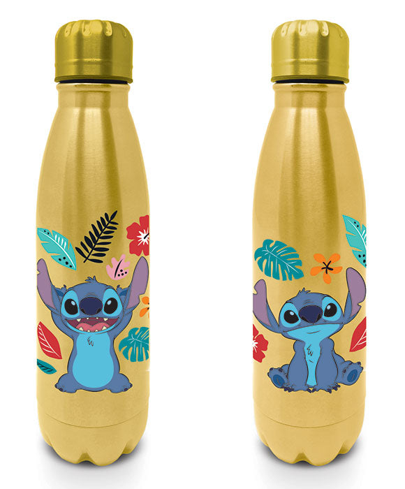 Disney Stitch Gold Metallic Water Bottle
