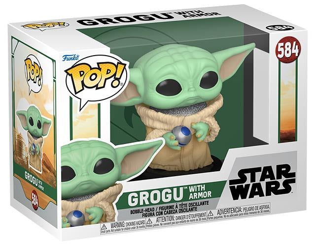 FUNKO POP Star Wars Book of Boba Fett Grogu w/Armor 584