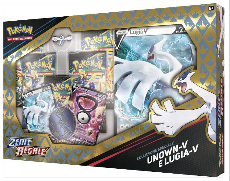 Pokemon-Sonderkollektion Unown-V & Lugia-V Zenit Regal – ITA